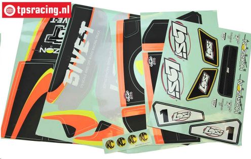 LOS259000 Dekorbogen AVC LOSI-BWS, Set