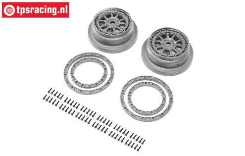 LOS43029 Beadlock Felge mit Ringe SBR 2.0, 2 st.