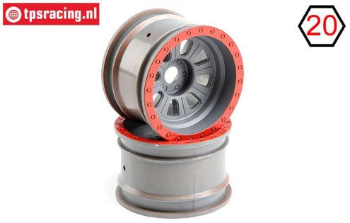 LOS45027 Felgen Silber Ø80-B50 mm, 2 st.