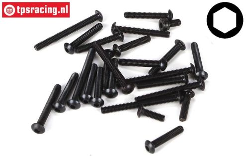 LOSB6085 Linsenschraube-Sorti M4, 27 st.