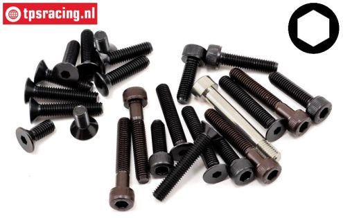 LOSB6480 Innenzechskant-Sorti M5, 24 st.
