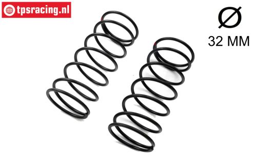 LOS-3736 LOSI 5IVE-T Dämpfer feder vor. Rot Ø32-Ø3,3, 2 st.