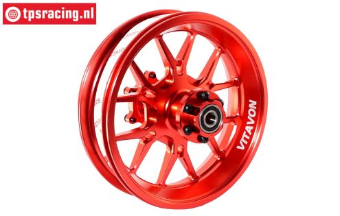 VITACRR-RD Promoto CNC felge hinten Rot, 1 St.