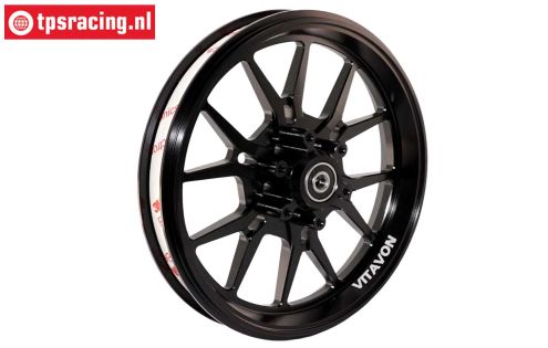 VITACFR-BK Promoto CNC felge vorne Schwarz, 1 St.