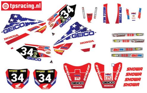 CS0980/58 PROMOTO Aufkl. Honda GEICO USA, Set