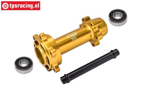 MX007-GD PROMOTO Alu-Radachse hinten Gold, Set