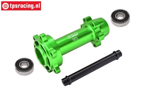MX007-G PROMOTO Alu-Radachse hinten Grün, Set