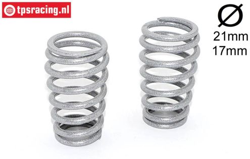 M2009/08 Stoßdämpferfeder Silber Ø3,2-L57 mm, 2 st.