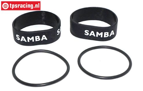 SAM4811Z Samba Resorohr Ringen Ø60-Ø70 mm Schwarz, Set