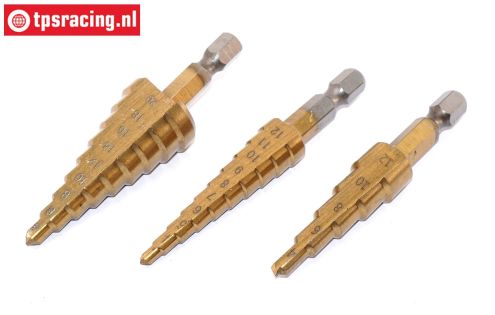 TPS0245 Stufenbohrer HSS-Titan Ø2-20 mm, set