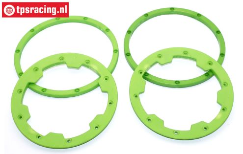 TPS5030/GR HD Nylon Felgenringe Grün Ø120 mm, 4 st.