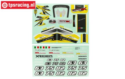 XR-FG8044YL X-Rider Flamingo Decorbogen Gelb, set