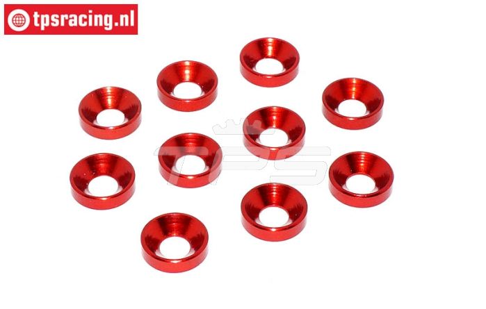 TPS1234/01 Alu-Senkring Ø5 mm Rot, 10 st.