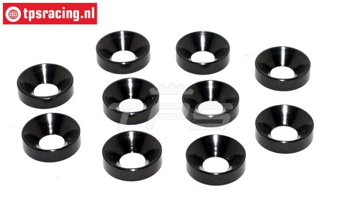 TPS1235/02 Alu-Senkring Ø5 mm Schwarz, 10 st.