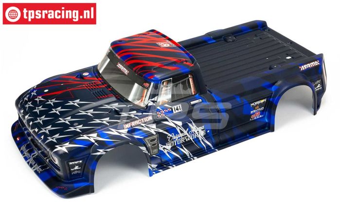 ARA410005 ARRMA Infraction 6S Karosserie Blau-Rot, 1 St.