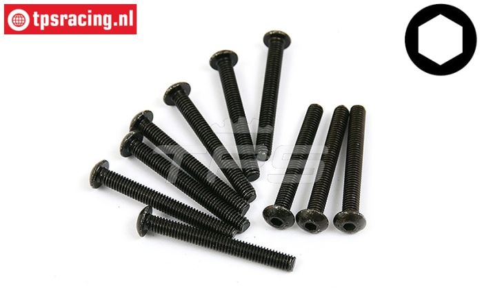 BWS56023 Linsenkopf schraube M4-L35 mm, 10 st.