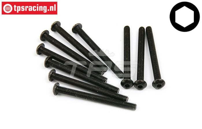 BWS56025 Linsenkopf schraube M4-L45 mm, 10 st.