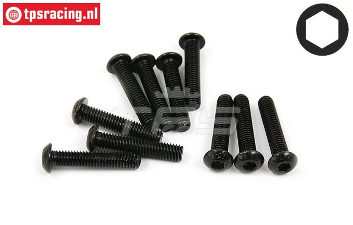 BWS56033 Linsenkopf schraube M6-L30 mm, 10 st.