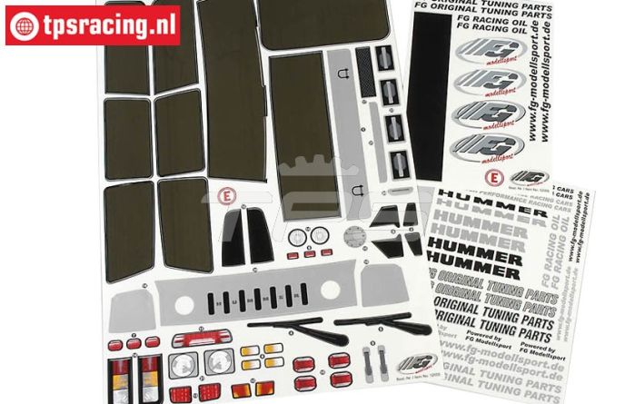 FG30155 Dekorbogen Hummer H2, Set