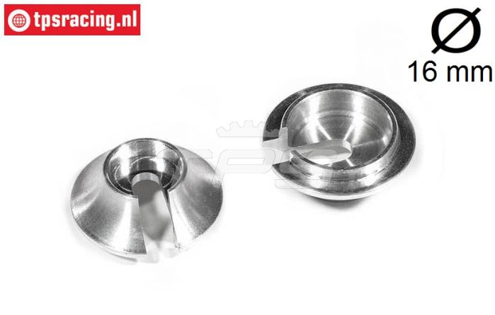 FG7205/07 Alu-Stoßd. federteller Ø16 mm, 2 St.