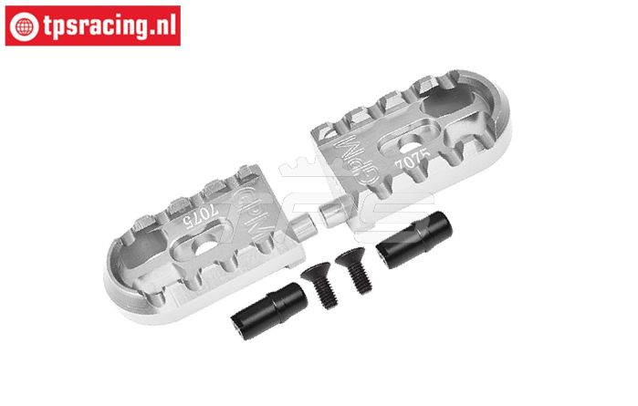 MX014-S PROMOTO Alu-Fußrasten Silber, Set