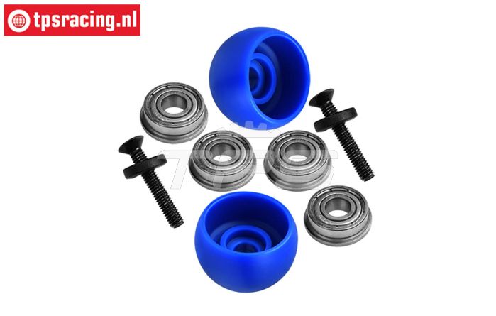 MX040-B PROMOTO Seitenstützrollen Blau, Set