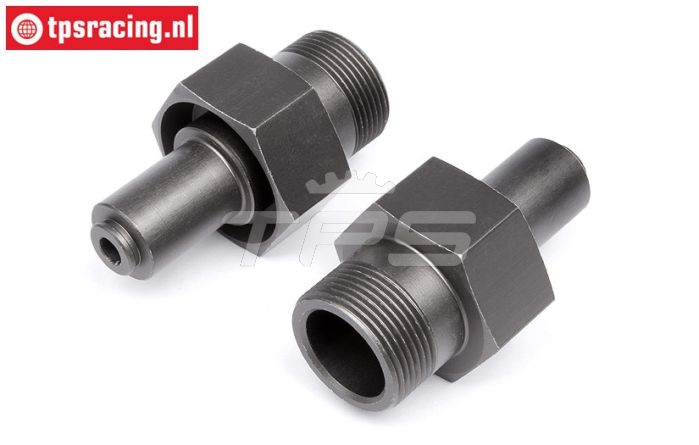 HPI102156 Radachse vorne, Gun-Metal, 2 st