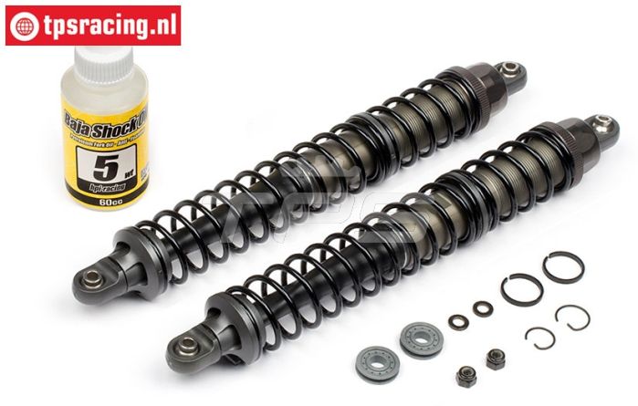 HPI102481 Stoßdämpfer hinten VVC-HD Gun Metal, 2 stk.