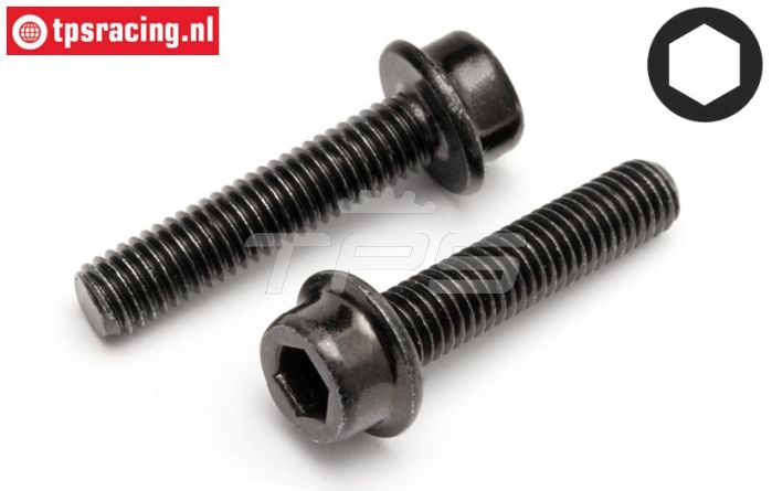 HPI15425 Zylinderkopf schraube mit flansch M5-L22 mm, 2 St.