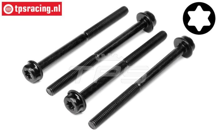 HPI15491 Torx Zylinderkopf schraube M5-L65 mm, 4 St.