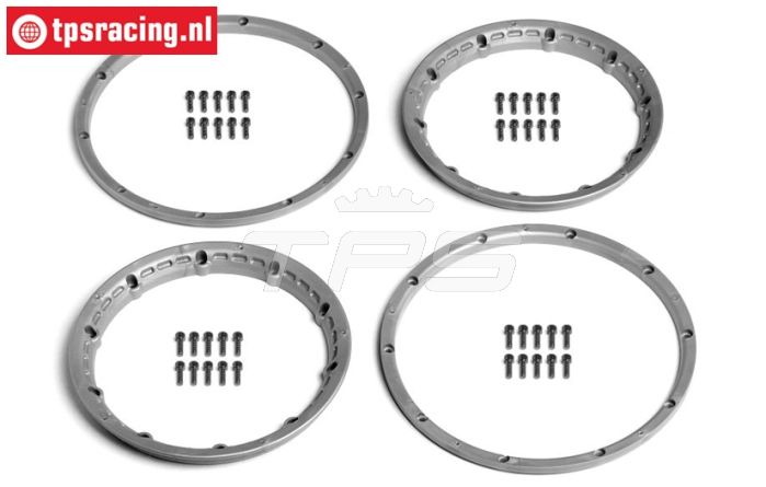 HPI3272 HD Felgenringe Silber Ø120 mm, 4 st.