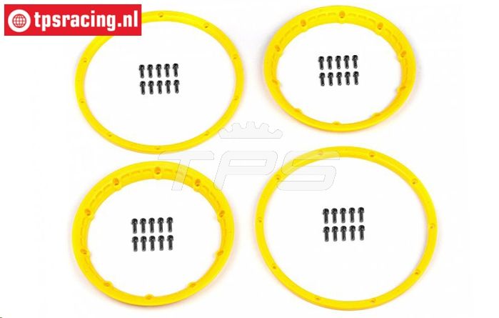 HPI3277 HD Felgenringe Gelb Ø120 mm, 4 st.