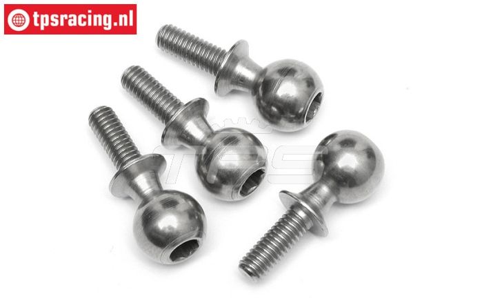 HPI86411 Stahl Gelenkkügel M4-Ø9,8, 4 st