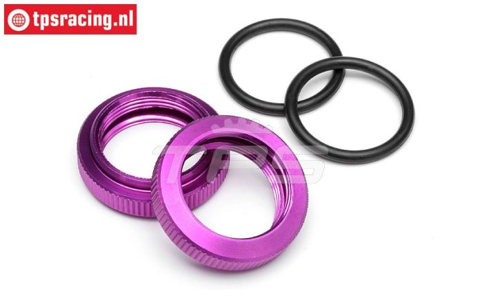HPI86446 Stoßdämpfermutter Violett Ø20 mm, 2 st
