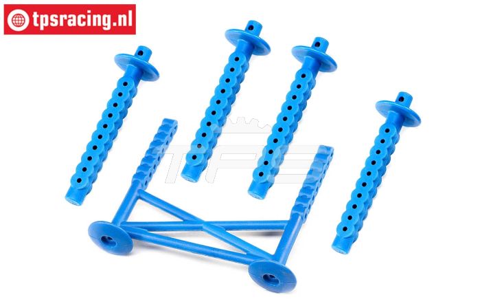 LOS241051 Karosserie Stützen hinten LMT Blau, Set