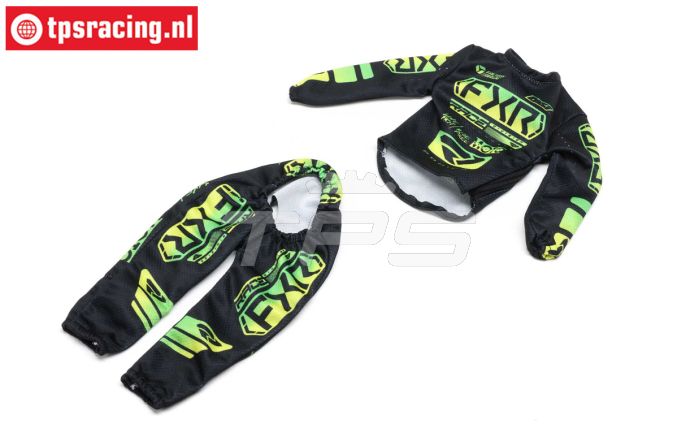 LOS-2296 PROMOTO Motorradanzug FXR Podium Gladiator Schwarz, set