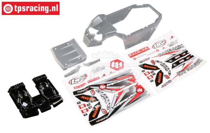 LOS350003 LOSI Super Rock Rey glasklahr, Set