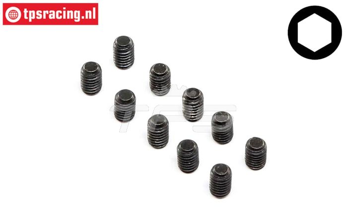 LOS255021 Madeschrauben M4-L6 mm, 10 st.