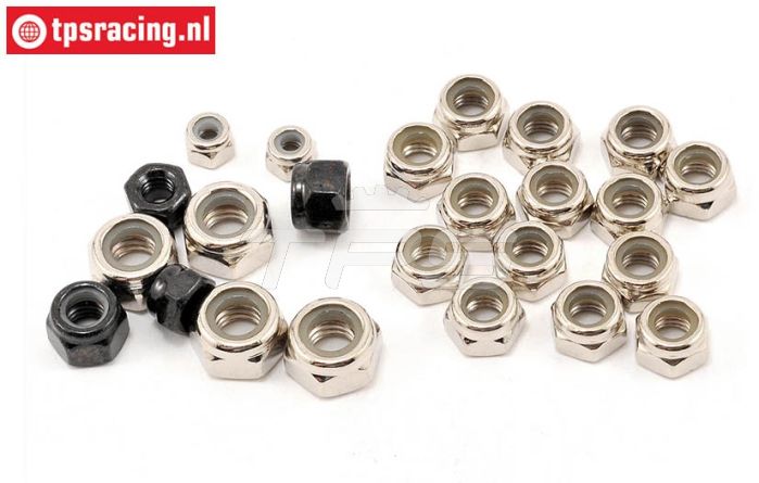 LOSB6590 Sicherungsmutter M3-M4-M5-M6, 24 st.