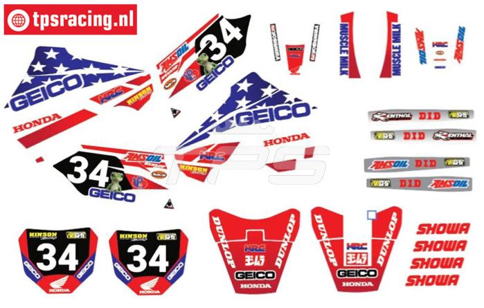 CS0980/58 PROMOTO Aufkl. Honda GEICO USA, Set