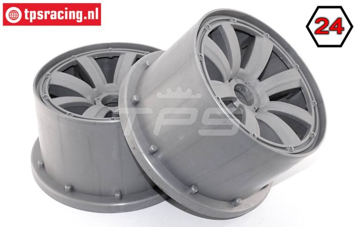 MM1300/80 MadMax Felgen Silber Ø120-B80 mm, 2 st.