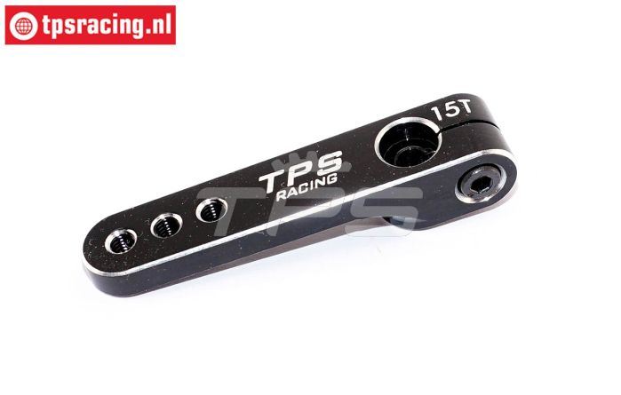 TPS0830/06 Alu-Servohebel 15Z-L47 mm Schwarz, 1 st.