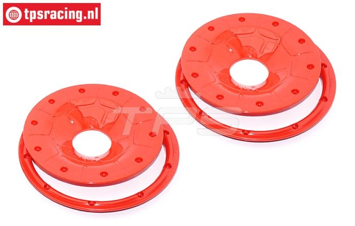 TPS59089/02R Felgenring-scheibe Rot Ø120 mm, 4 St.