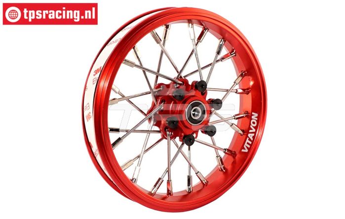VITASFR-RD Promoto Speichen felge vorne Rot, 1 St.