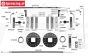 FG10451 Seilzugbremsen Formel 1 hinten, Set
