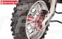 MX007-B PROMOTO Alu-Radachse hinten Blau, Set