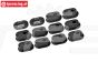 MX010-BK PROMOTO Alu-Kettenspanner Schwarz, Set