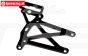 TPS87418 Baja Chassis platte hinten oben Schwarz, 1 st.