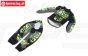 LOS-2296 PROMOTO Motorradanzug FXR Podium Gladiator Schwarz, set