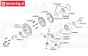 TPSB3214 Differential Achse Mitte BWS-LOSI, 2 st.